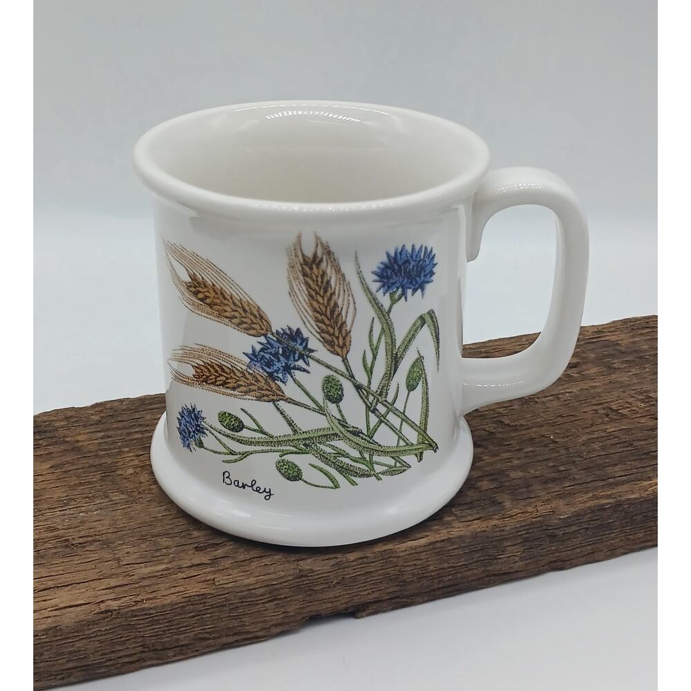 Vintage Barley History Lauffer Japan Coffee Mug Stoneware